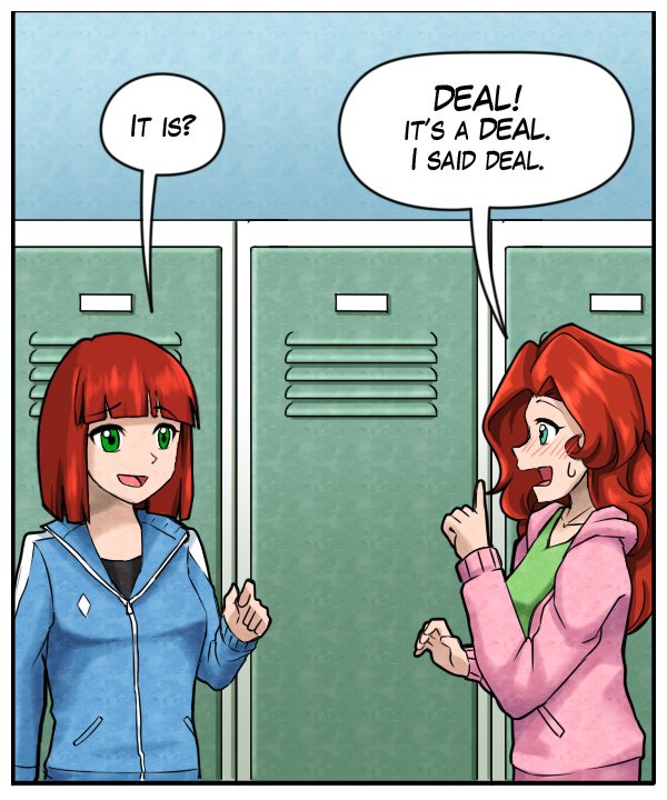 Sheila: “It is?” Nickey: “DEAL! It’s a DEAL. I said deal.”