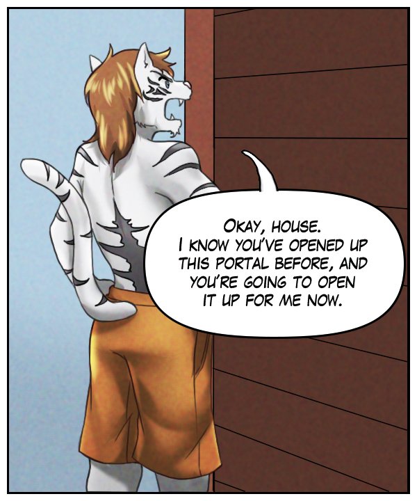 Theo: “Okay, House. I know you’ve opened up this portal before, and you’re going to open it up for me now.”