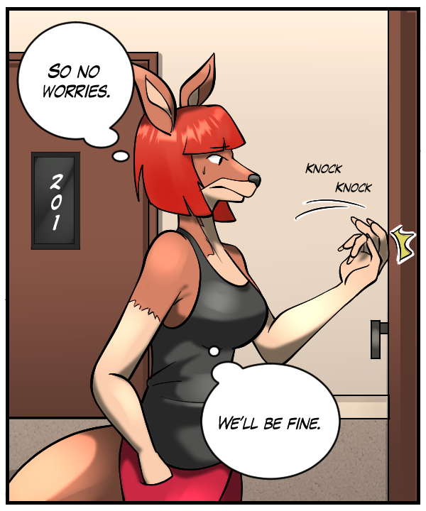 Sheila (thought bubble): So no worries. We’ll be fine.