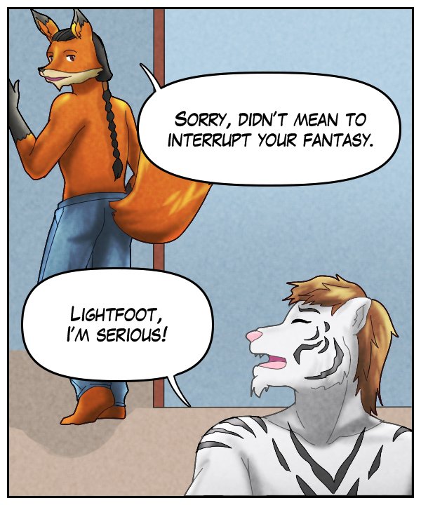 Lightfoot: “Sorry, didn’t mean to interrupt your fantasy.” Theo: “Lightfoot, I’m serious!”