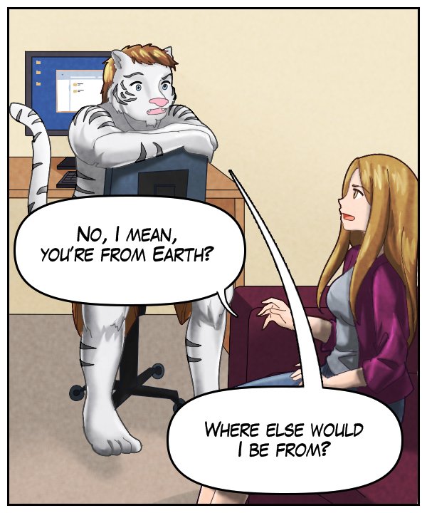 Cora: “No, I mean, you’re from Earth?” Theo: “Where else would I be from?”