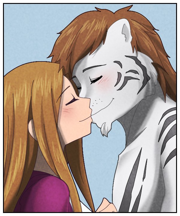 They share their first kiss.