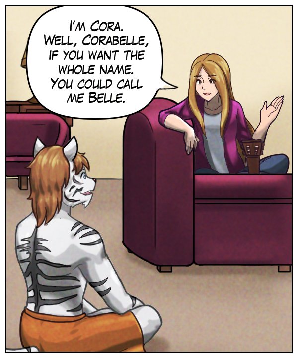 Cora: “I’m Cora. Well, Corabelle, if you want the whole name. You could call me Belle.”