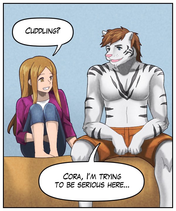 Cora: “Cuddling?” Theo: “Cora, I’m trying to be serious here.”