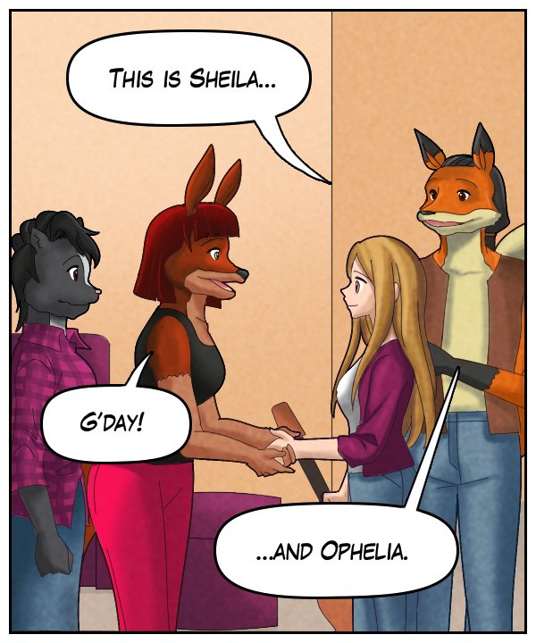 Lightfoot: “This is Sheila…” Sheila: “G’day!” Lightfoot: “…and Ophelia.”