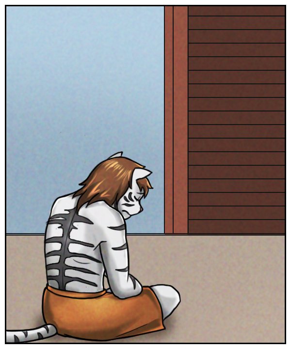 Theo hangs his head in pain.