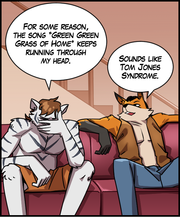 Theo: “For some reason, the song ‘Green Green Grass of Home’ keeps running through my head.” Lightfoot: “Sounds like Tom Jones Syndrome.”